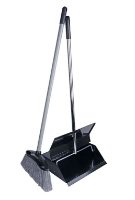 Black Enamel Lobby Dustpan & Brush