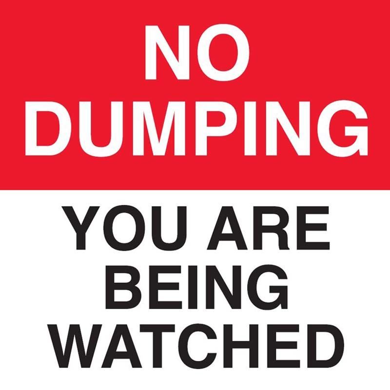 No Dumping - Sign - Greener Solutions Ltd