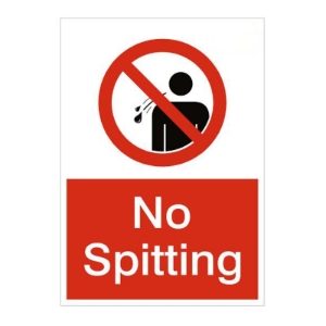 HS-1148-No-Spitting-Sign-1