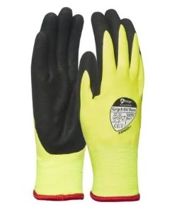 Grip It Oil Therm Dual Nitrile Coated Glove Fleecy Liner